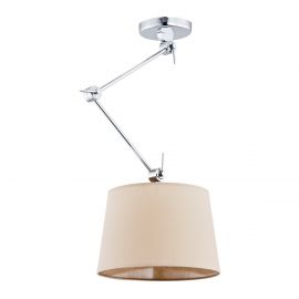 Pendule, Lustre suspendate - Lustra suspendata moderna cu brat reglabil ZAKYNTOS bej