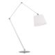 Lampadar de podea modern reglabil ZAKYNTOS BIS alb