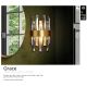 Aplice, corpuri de iluminat pentru pereti - Aplica de perete eleganta design modern Grace