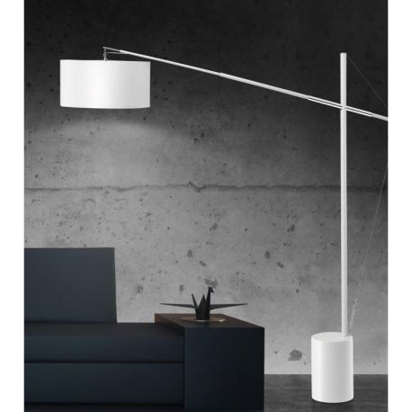 Lampadare - Lampadar, lampa de podea moderna cu inaltime reglabila Traccia alb