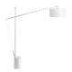 Lampadare - Lampadar, lampa de podea moderna cu inaltime reglabila Traccia alb