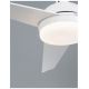 Lustre cu ventilator - Ventilator de tavan cu telecomanda si iluminat FLOW alb