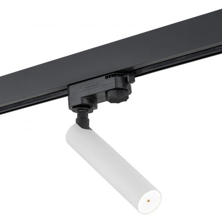 Spoturi, Proiectoare pe sina - Spot LED pe sina ELBRUS alb / Accesoriu pentru sinele trifazate ARGON T-RACK