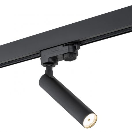 Spoturi, Proiectoare pe sina - Spot LED pe sina ELBRUS negru / Accesoriu pentru sinele trifazate ARGON T-RACK