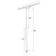 Spoturi, Proiectoare pe sina - Spot LED suspendat pe sina ELBRUS negru / Accesoriu pentru sinele trifazate ARGON T-RACK