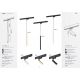 Spoturi, Proiectoare pe sina - Spot LED suspendat pe sina ELBRUS auriu / Accesoriu pentru sinele trifazate ARGON T-RACK