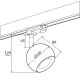 Spoturi, Proiectoare pe sina - Spot pe sina MURI auriu / Accesoriu pentru sinele trifazate ARGON T-RACK