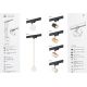 Spoturi, Proiectoare pe sina - Spot pe sina MURI auriu / Accesoriu pentru sinele trifazate ARGON T-RACK