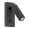 Aplica de perete reglabila stil minimalist ROCK neagra