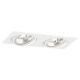 Spoturi tavan fals - Corp incastrabil cu 2 spoturi directionabile tavan fals OLIMP PLUS alb