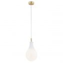 Pendul sticla design decorativ OAKLAND alb/auriu 