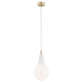 Pendule, Lustre suspendate - Pendul sticla design decorativ OAKLAND alb/auriu