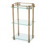 Raft design LUX pentru baie sau sufragerie Rack Devon alama vintage