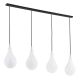 Pendule, Lustre suspendate - Lustra cu 4 Pendule sticla design decorativ OAKLAND alba