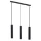 Pendule, Lustre suspendate - Lustra moderna cu 3 spoturi tubulare GOMERA PLUS negru