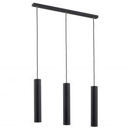 Pendule, Lustre suspendate - Lustra moderna cu 3 spoturi tubulare GOMERA PLUS negru