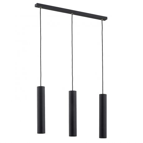 Pendule, Lustre suspendate - Lustra moderna cu 3 spoturi tubulare GOMERA PLUS negru