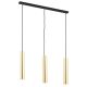 Pendule, Lustre suspendate - Lustra moderna cu 3 spoturi tubulare GOMERA PLUS alama