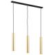 Pendule, Lustre suspendate - Lustra moderna cu 3 spoturi tubulare GOMERA PLUS alama