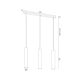 Pendule, Lustre suspendate - Lustra moderna cu 3 spoturi tubulare GOMERA PLUS alama