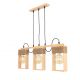 Pendule, Lustre suspendate - Lustra rustica cu 3 brate fabricata manual din lemn Rodos