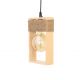 Pendule, Lustre suspendate - Pendul rustic fabricat manual din lemn Rodos