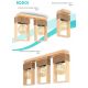 Lustre aplicate - Lustra aplicata rustica fabricata manual din lemn Rodos