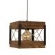 Pendule, Lustre suspendate - Lustra suspendata rustica fabricata manual din lemn Xara