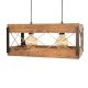 Pendule, Lustre suspendate - Lustra suspendata rustica fabricata manual din lemn Xara