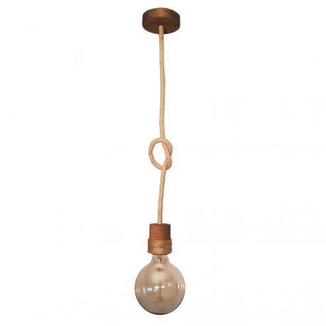 Pendule, Lustre suspendate - Pendul rustic fabricat manual din lemn Bari