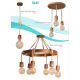 Pendule, Lustre suspendate - Pendul rustic fabricat manual din lemn Bari