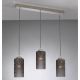Pendule, Lustre suspendate - Lustra moderna cu 3 pendule design italian 10000 fumuriu