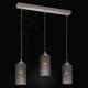 Pendule, Lustre suspendate - Lustra moderna cu 3 pendule design italian 10000 fumuriu