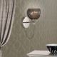 Aplice, corpuri de iluminat pentru pereti - Aplica de perete moderna design italian 10003 fumuriu