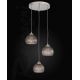Pendule, Lustre suspendate - Lustra moderna cu 3 pendule design italian 10003 fumuriu