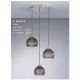 Pendule, Lustre suspendate - Lustra moderna cu 3 pendule design italian 10003 fumuriu