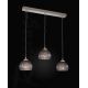 Pendule, Lustre suspendate - Lustra moderna cu 3 pendule design italian 10003 fumuriu