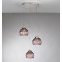 Lustra moderna cu 3 pendule design italian 10006 Amethyst