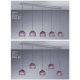 Pendule, Lustre suspendate - Lustra moderna cu 5 pendule design italian 10006 Amethyst