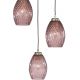 Pendule, Lustre suspendate - Lustra moderna cu 3 pendule design italian 10008 Amethyst