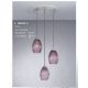 Pendule, Lustre suspendate - Lustra moderna cu 3 pendule design italian 10008 Amethyst