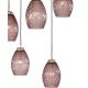 Pendule, Lustre suspendate - Lustra moderna cu 5 pendule design italian 10008 Amethyst