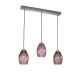 Pendule, Lustre suspendate - Lustra moderna cu 3 pendule design italian 10008 Amethyst