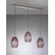 Pendule, Lustre suspendate - Lustra moderna cu 3 pendule design italian 10008 Amethyst