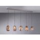 Pendule, Lustre suspendate - Lustra moderna cu 5 pendule din sticla Murrina 10009