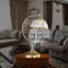 Lampa de masa design clasic realizata manual din alama si Cristal Scholer 6200 