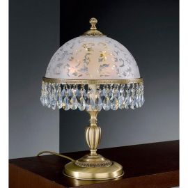 Veioze - Lampa de masa design clasic realizata manual din alama si Cristal Scholer 6200