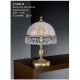 Veioze - Lampa de masa design clasic realizata manual din alama si Cristal Scholer 6200