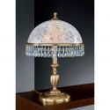 Lampa de masa design clasic realizata manual din alama si Cristal Scholer 6200 