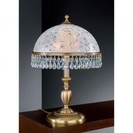Veioze - Lampa de masa design clasic realizata manual din alama si Cristal Scholer 6200